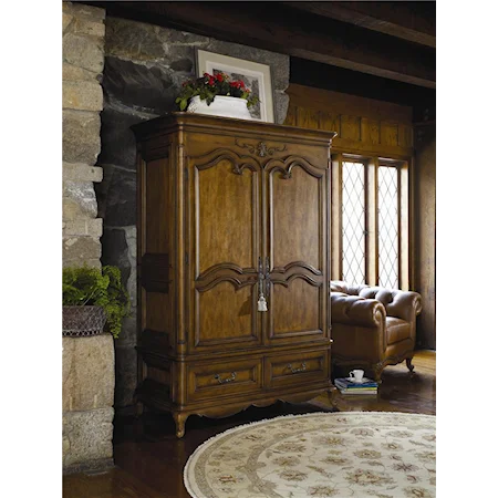 Bonnard Armoire with 2 Doors 6 Drawers 2 Shelves